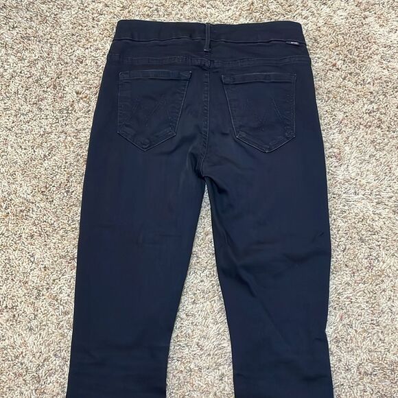 Mother Denim The Looker Mid-Rise Skinny Jeans in Not Guilty Black Size 25 - Picture 10 of 15